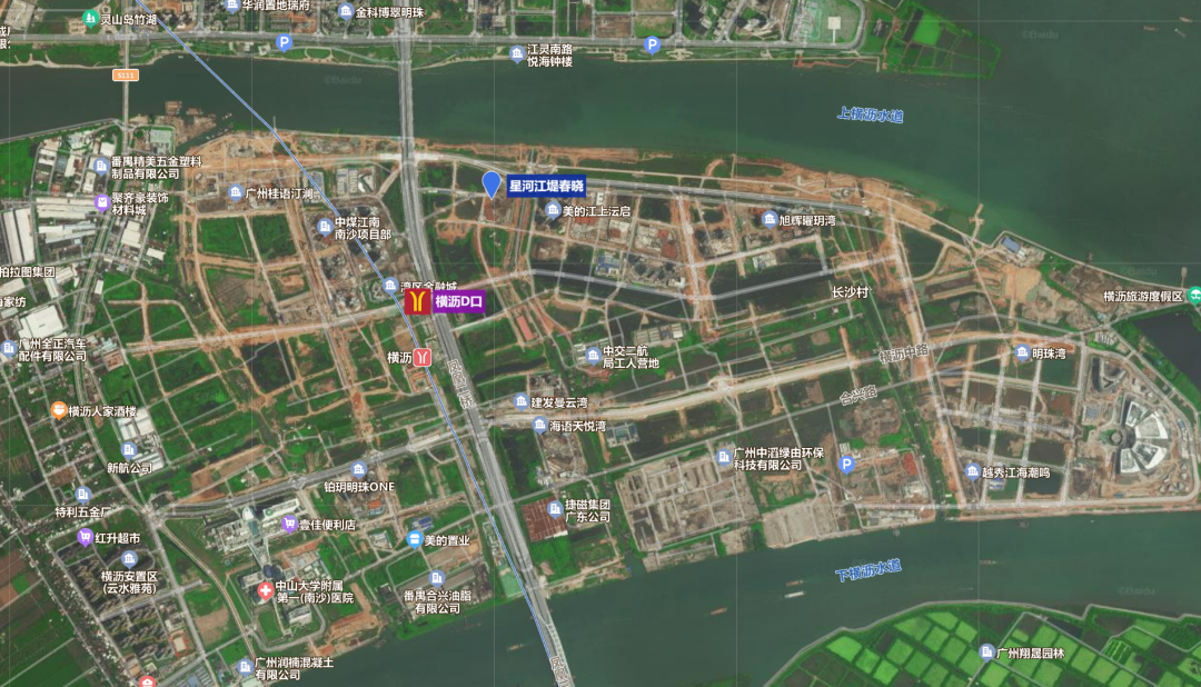 南沙横沥岛新盘，星河江堤春晓周边配套怎么样？