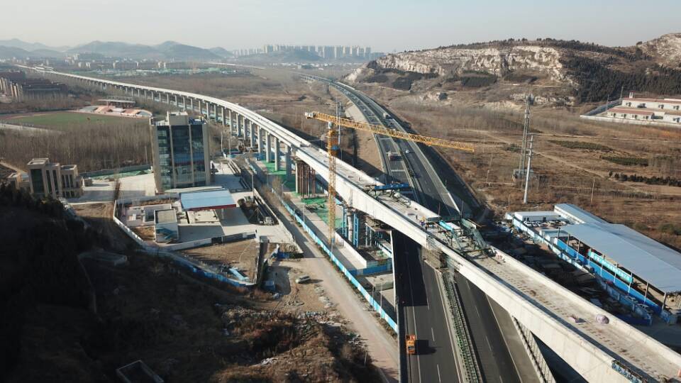 【高清图】济南地铁r1线高架全线贯通!明年7月有望轨通(附最全站点)