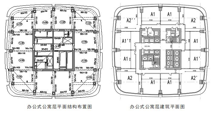 北京塔楼平面图图片