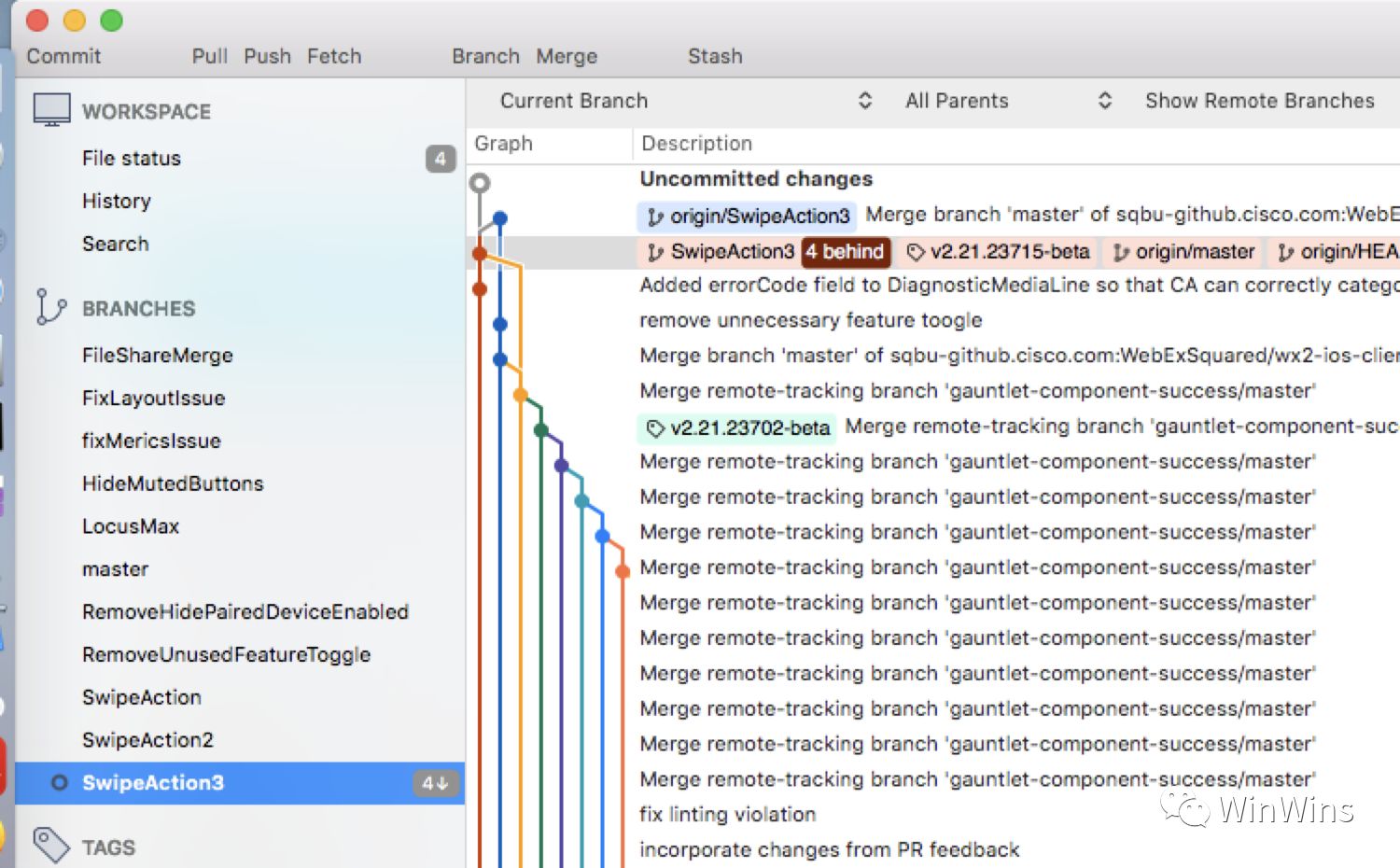 Change Remote Branch Name Sourcetree