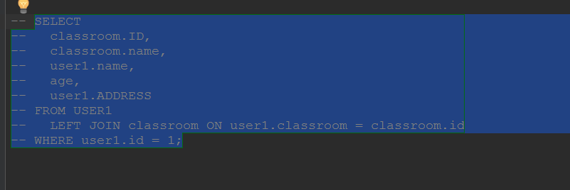 sql注释快捷键_注释快捷键idea_注释快捷键vscode