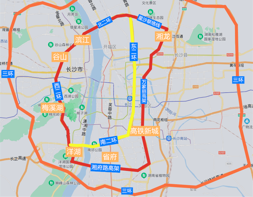 从京港澳高速东移启动可以看到,长沙四环是真的不远了!