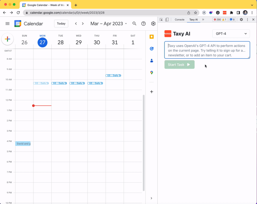 Taxy AI：浏览器全自动化 AI 工具