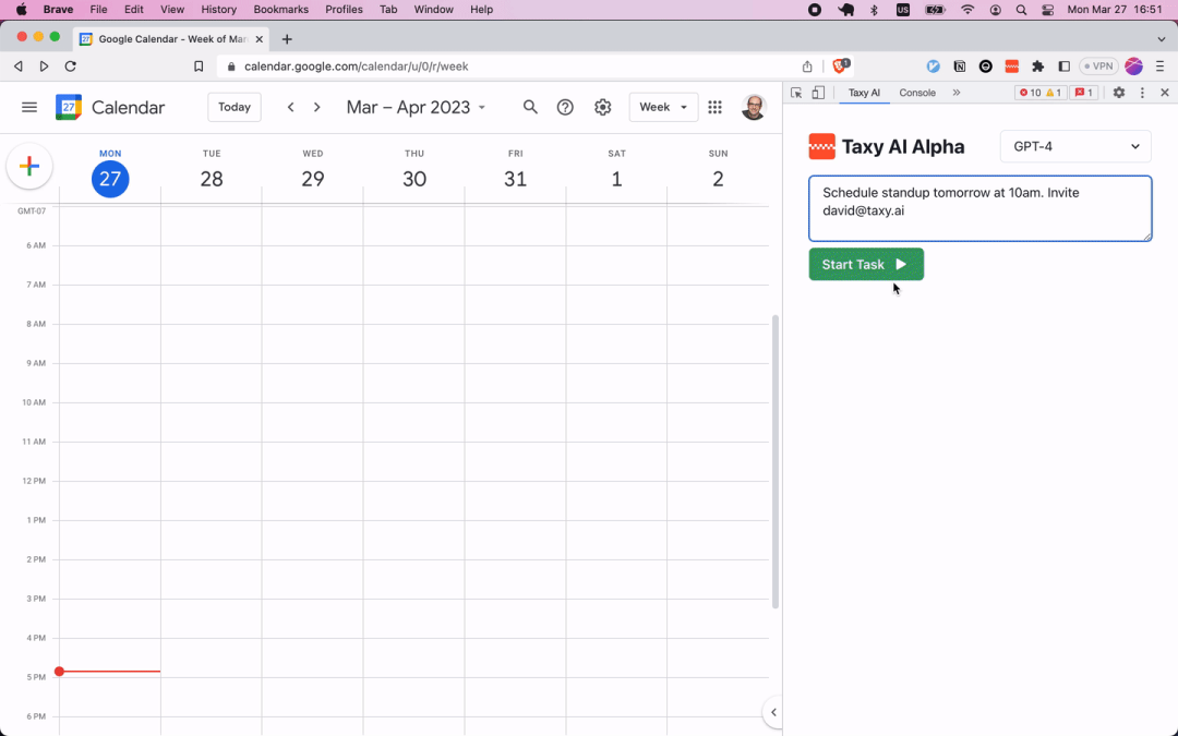 Taxy AI：浏览器全自动化 AI 工具