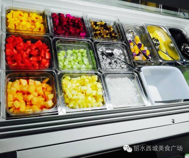 丽水西城美食广场十二厨娘如菓水果捞