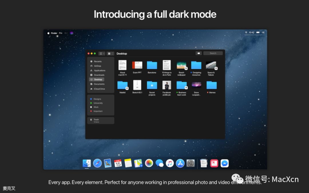 设计师带来 macOS 11 概念渲染欣赏：将一切重新设计