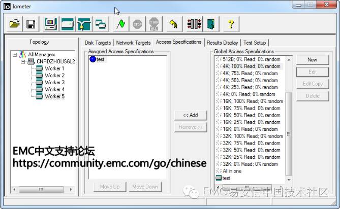 Iometer學習筆記之三 詳解 Access Specifications Tab Emc易安信中國技術社群 微文庫
