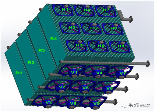 酯液变压器冷却风扇不同布置下的散热特性的图3