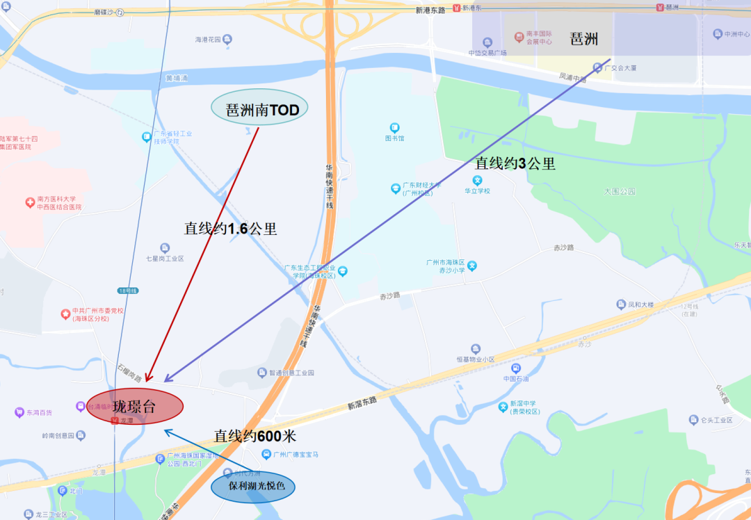 琶洲南新盘【广州地铁珑璟台】单价8.5万，总价1000万起！