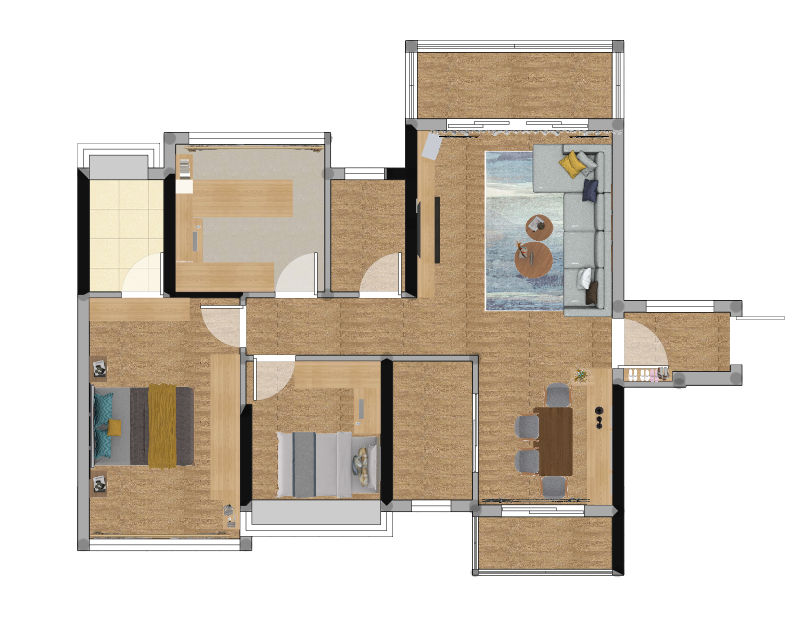 「360°」全屋定制嗎?設計師巧用戶型，鑄造簡約美家 家居 第3張