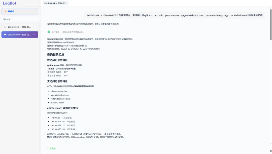 找出有哪些用户有访问记录