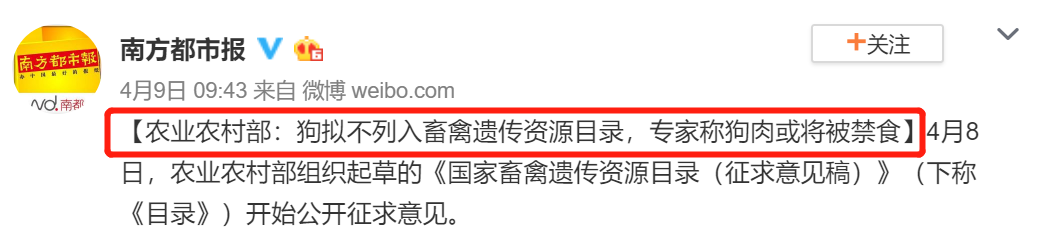 「你的支持有結果啦！」國家明確家養畜禽範圍不包含狗，狗肉將被禁食！ 寵物 第7張