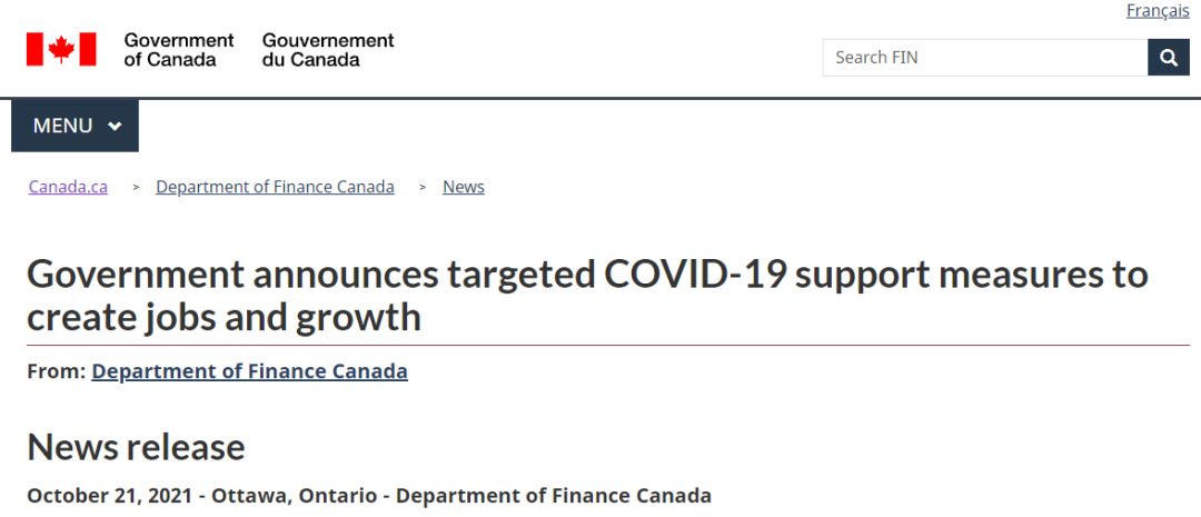 加拿大政府官宣有针对性的COVID-19扶持措施，以创造就业机会和刺激经济增长！