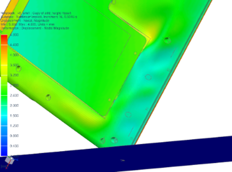 Simcenter 3D笔记本电脑跌落仿真的图10