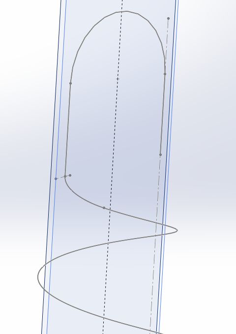 技巧分享 | SOLIDWORKS 空间曲线衔接操作示例的图6