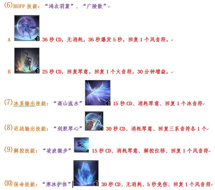 逆水寒技能组合介绍4