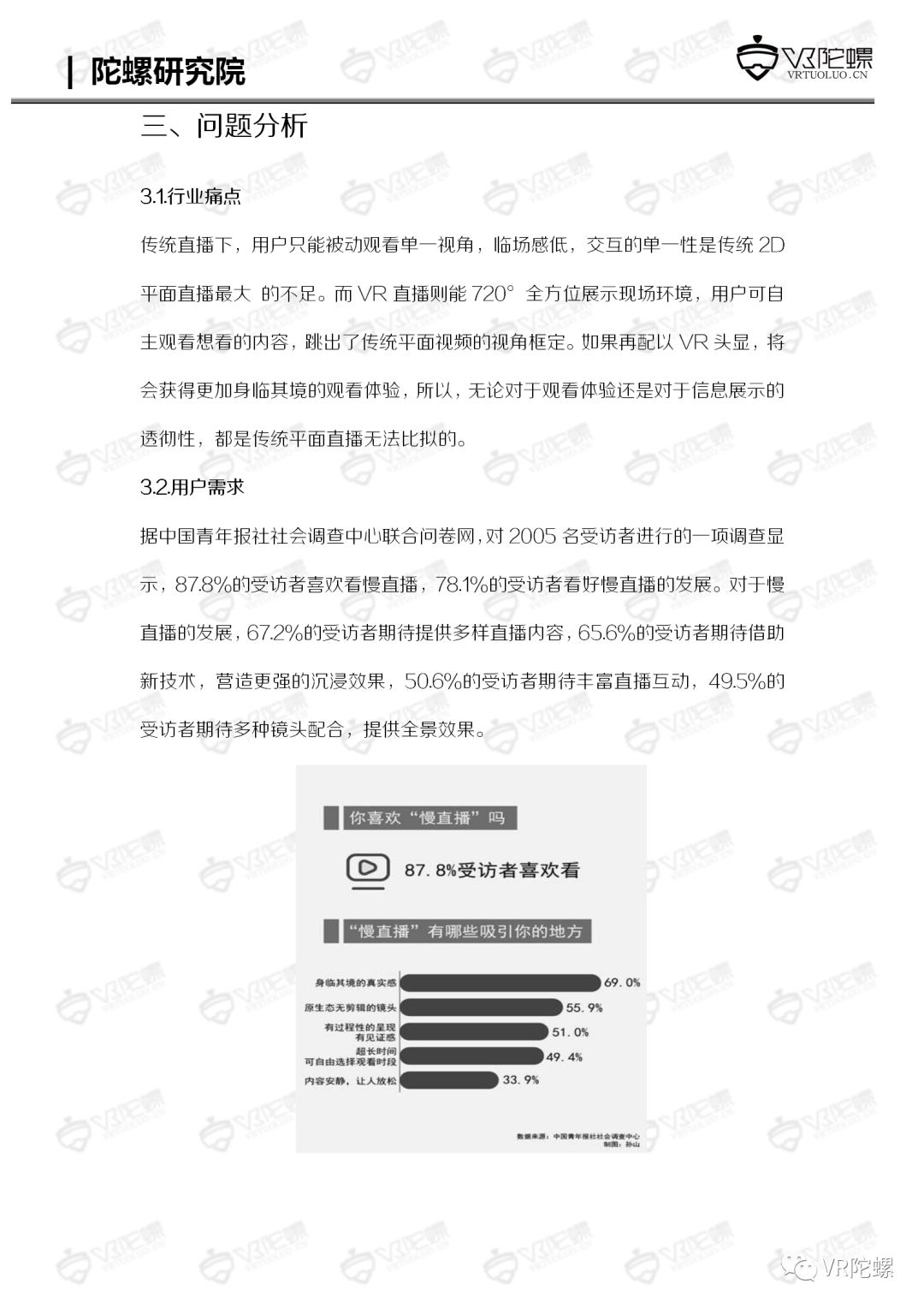 XR行业应用,VR直播