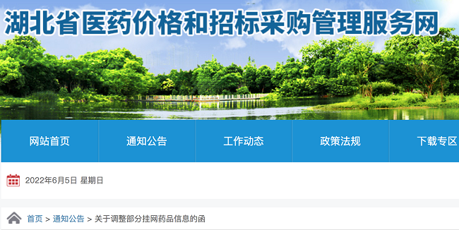 湖北省医保局下调48个药品的挂网价格和16个药品的医保支付标准