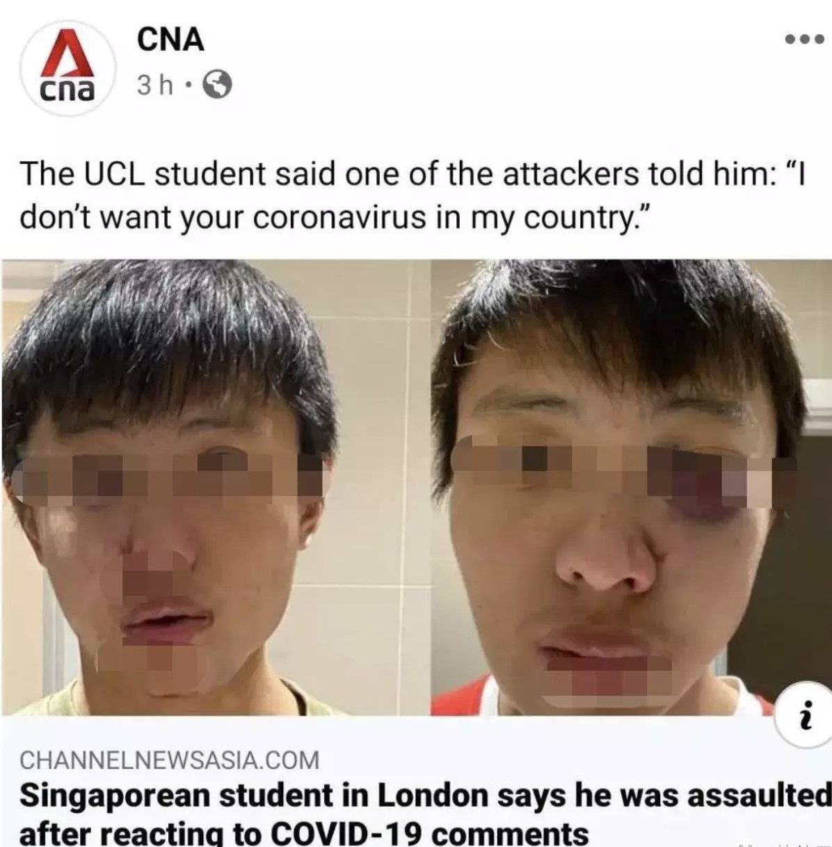 欧洲多名中国留学生被当街毒打，难道只是因为戴了口罩？