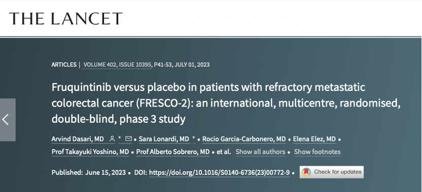 Fruquintinib-可愈有道