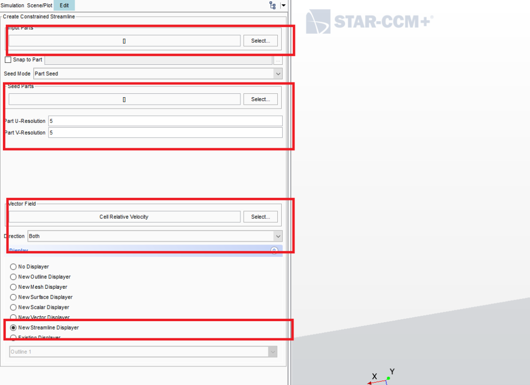 STAR-CCM+表面流线案例：贴体流线创建的图4