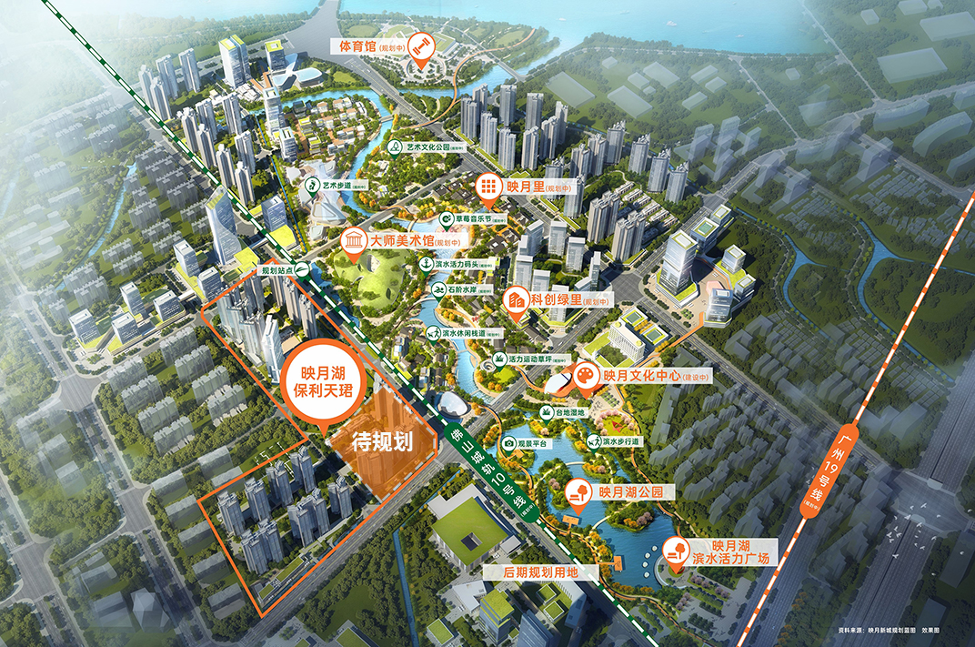 现在,佛山举全市之力来建设映月新城,5年将投入100亿的政府资源倾斜