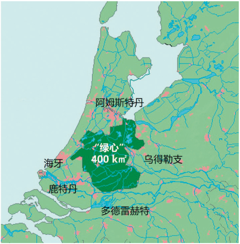 兰斯塔德地区是荷兰西部的城市集聚区,面积11000k㎡,居住着荷兰约40%