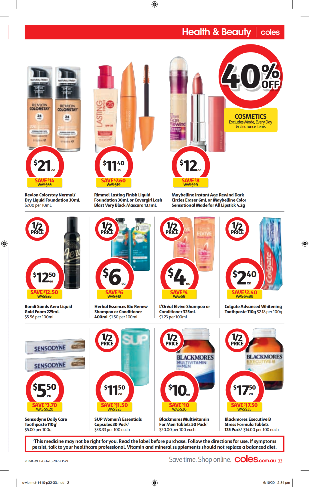 Coles、Woolies半价商品来啦! 就在10月14日-20日，鸡排、杏仁奶、牙膏等打折了（组图） - 35