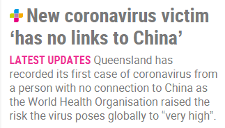 疫情扩散！澳首例与“中国无关”新冠病例产生！100年前的苦难，要重新上演？（组图） - 1