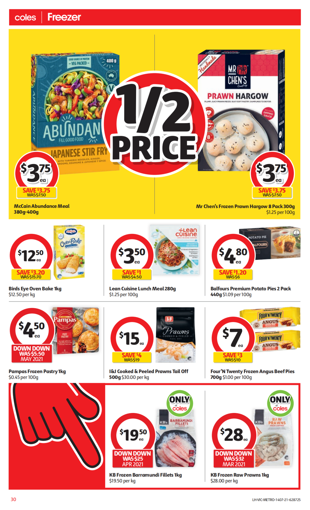 Coles 7月14日-7月20日折扣，红米半价、冻鸭5.6折 - 30