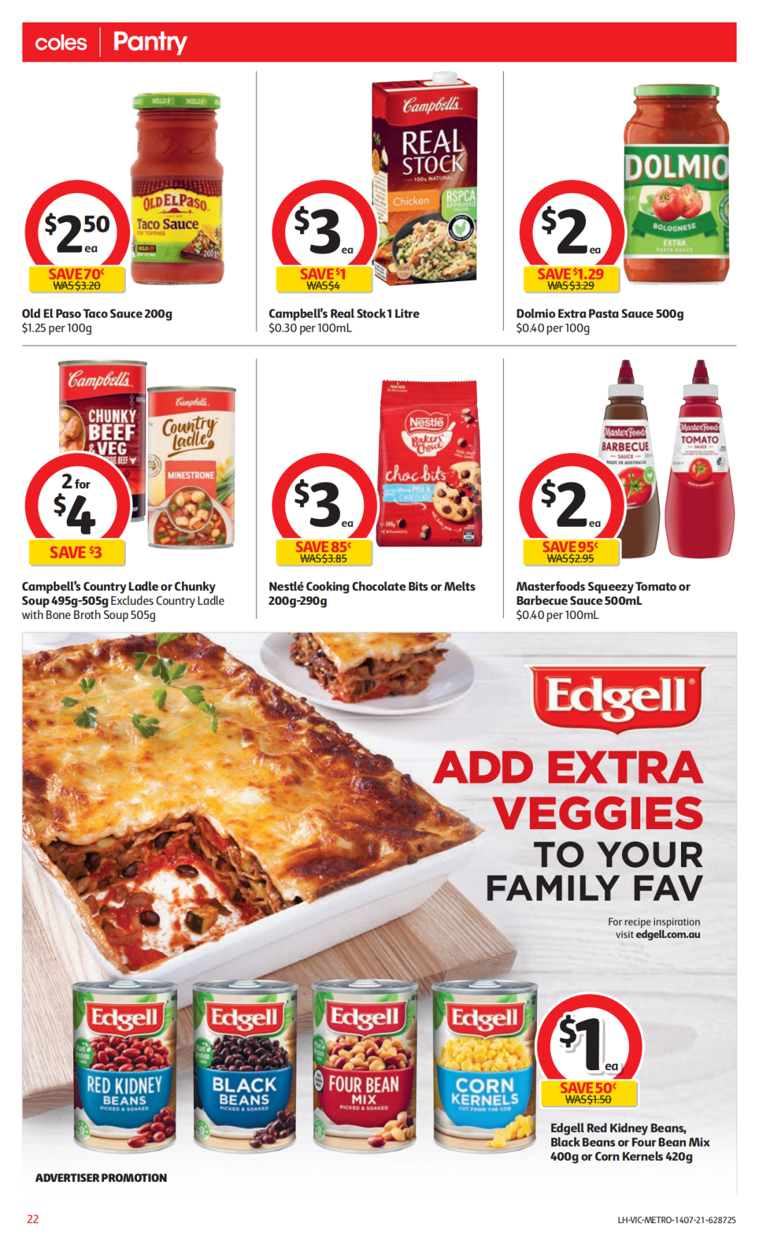Coles 7月14日-7月20日折扣，红米半价、冻鸭5.6折 - 22