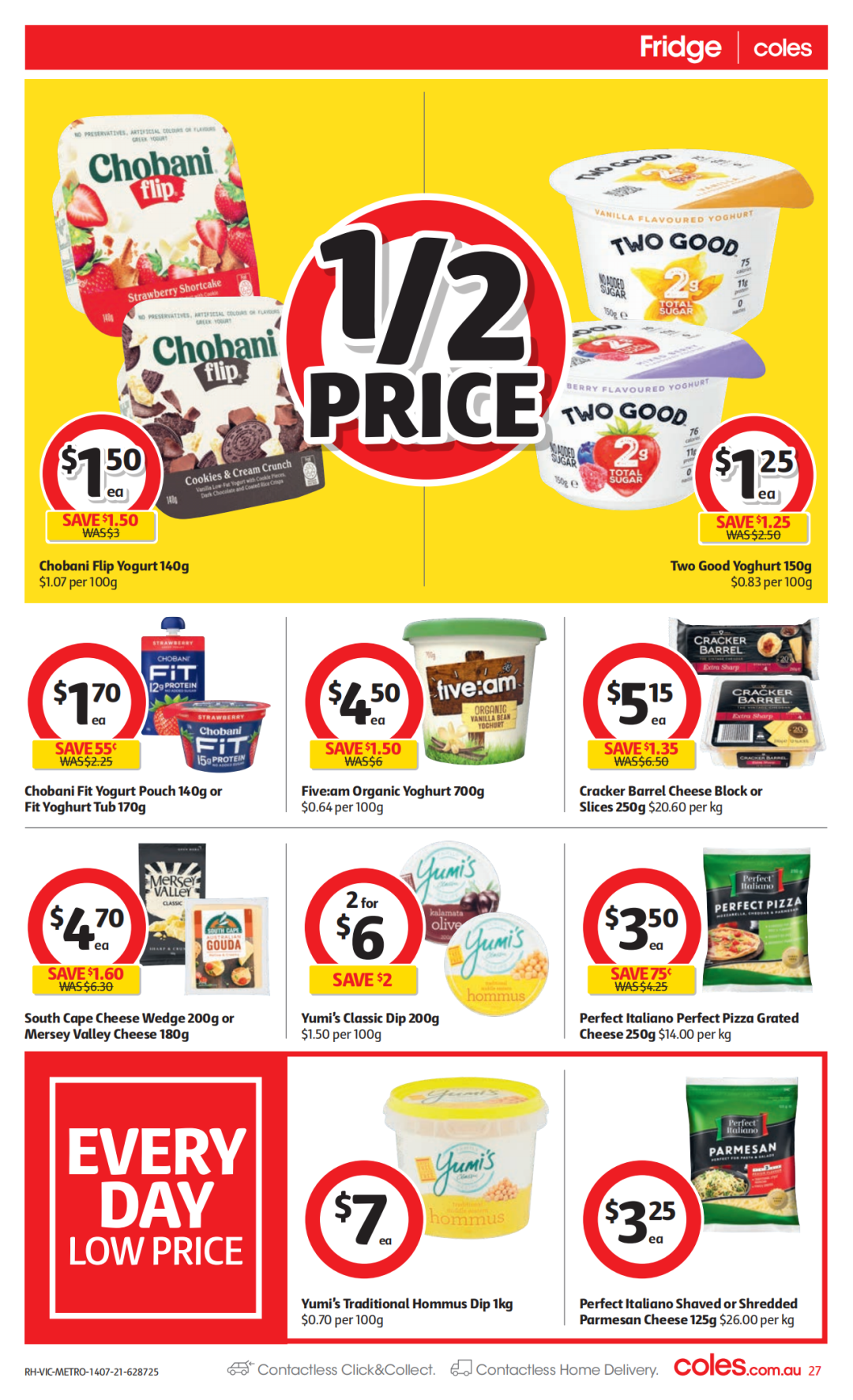 Coles 7月14日-7月20日折扣，红米半价、冻鸭5.6折 - 27