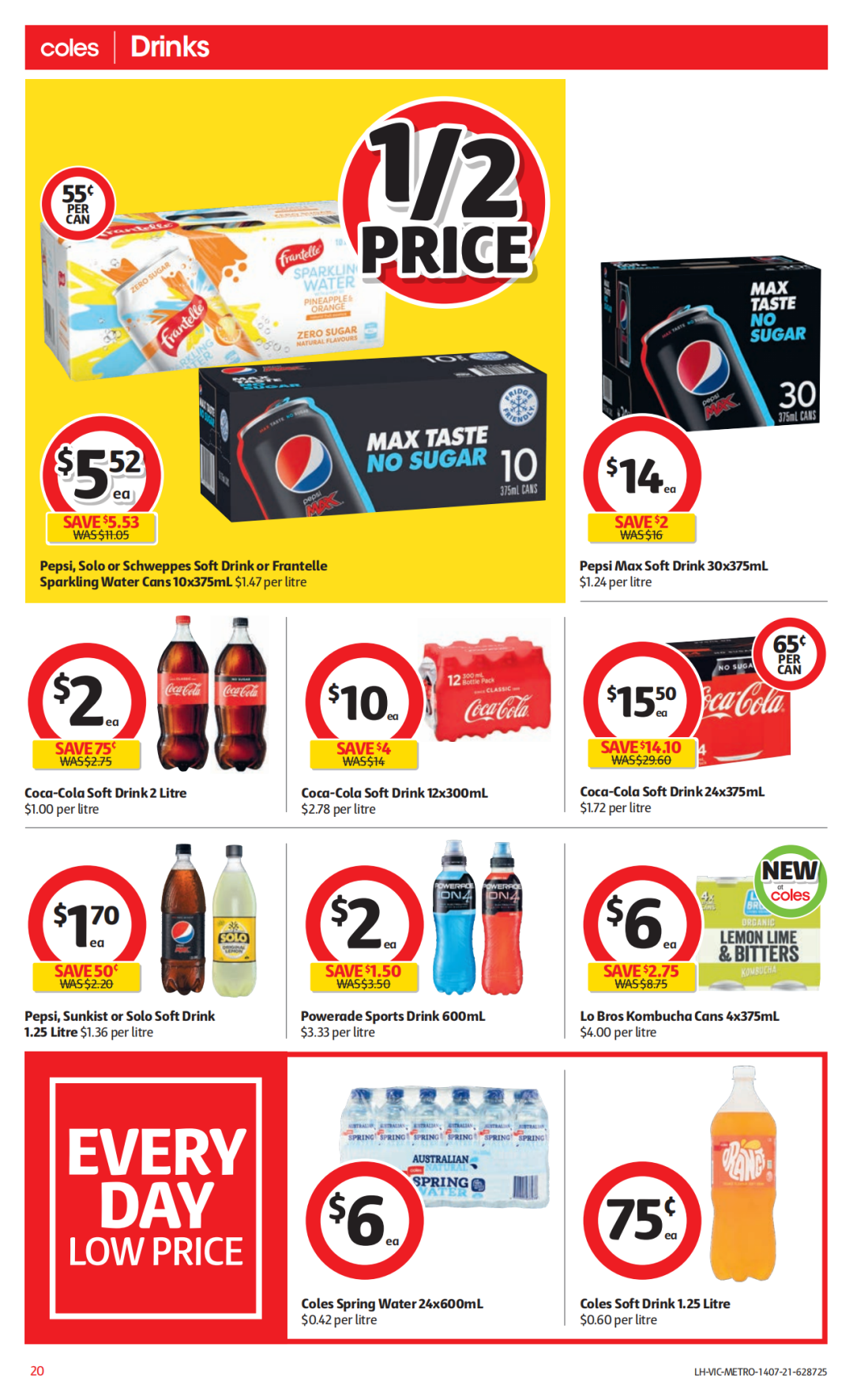 Coles 7月14日-7月20日折扣，红米半价、冻鸭5.6折 - 20
