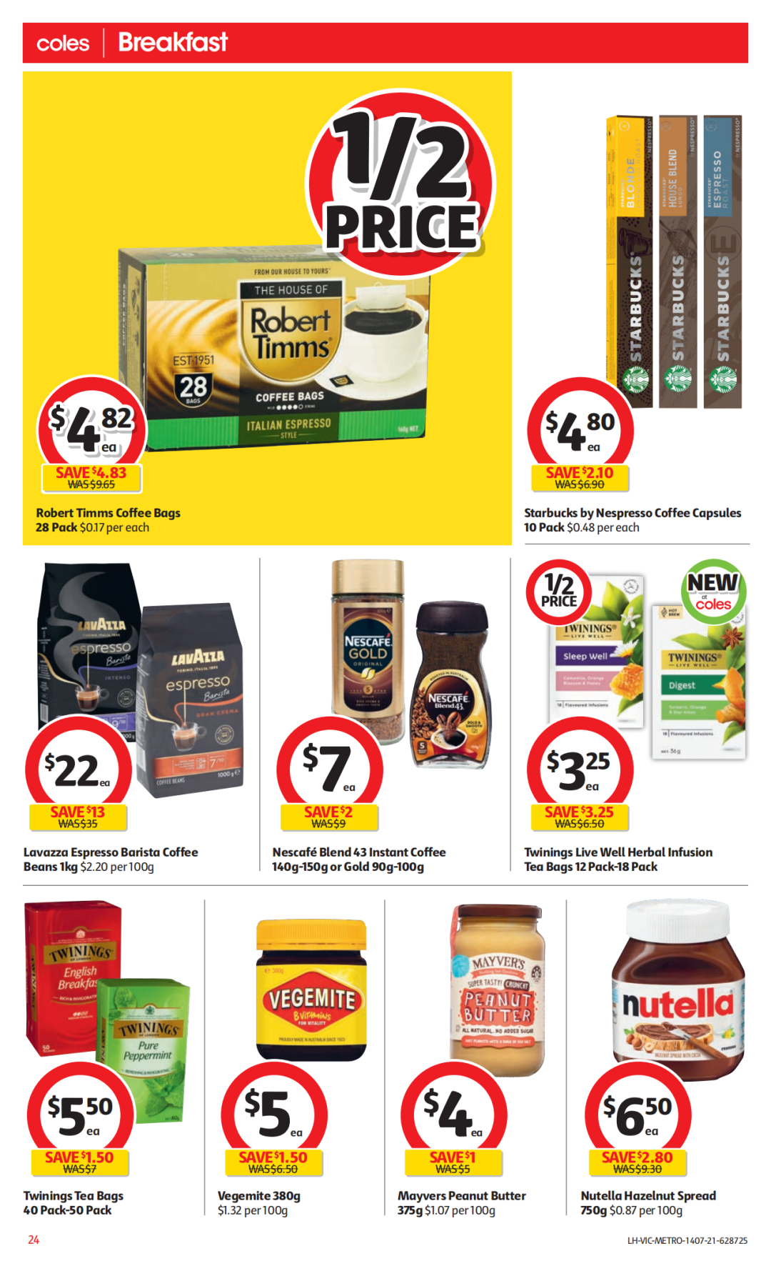 Coles 7月14日-7月20日折扣，红米半价、冻鸭5.6折 - 24