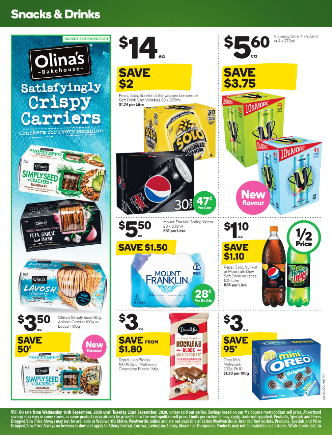 Woolworths 9月16日-9月22日折扣，维州ooshies收藏活动开始 - 27