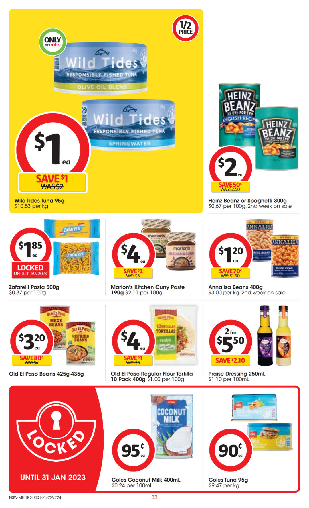 Coles 1月4日-1月10日折扣，洗碗精、蛋白粉半价（组图） - 33