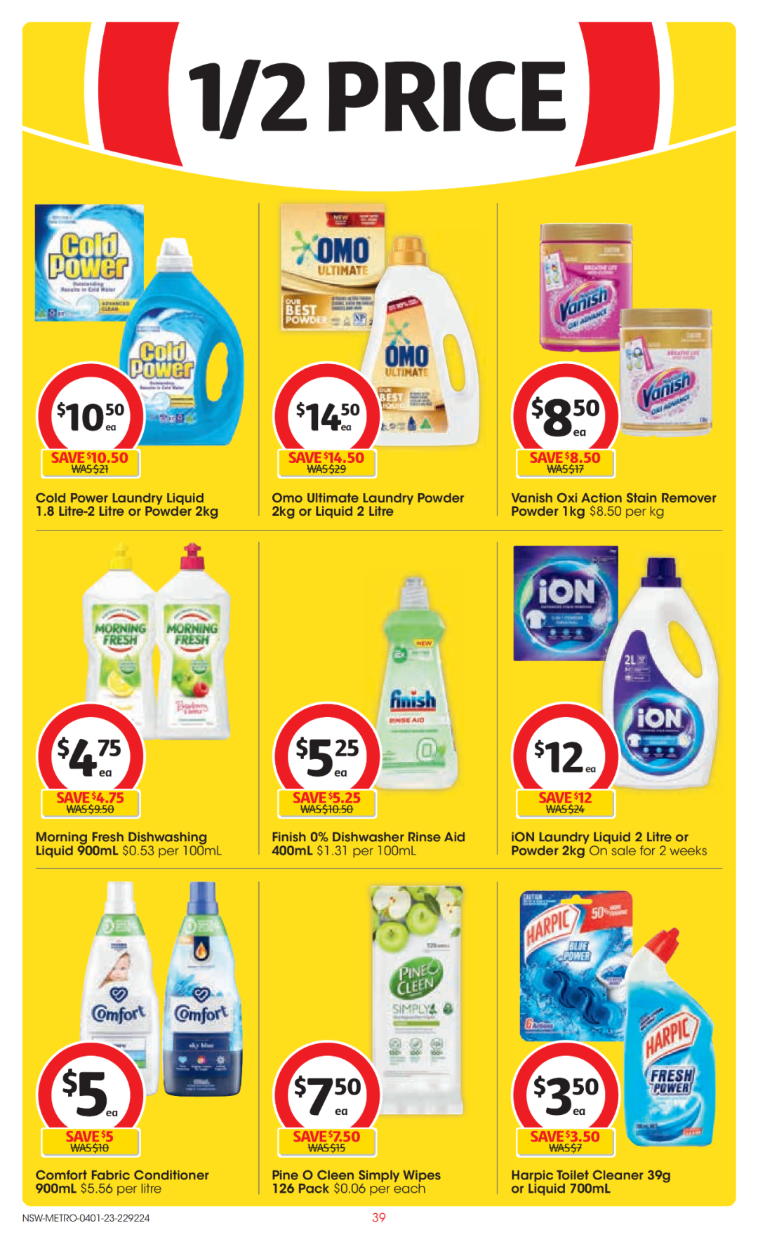 Coles 1月4日-1月10日折扣，洗碗精、蛋白粉半价（组图） - 39