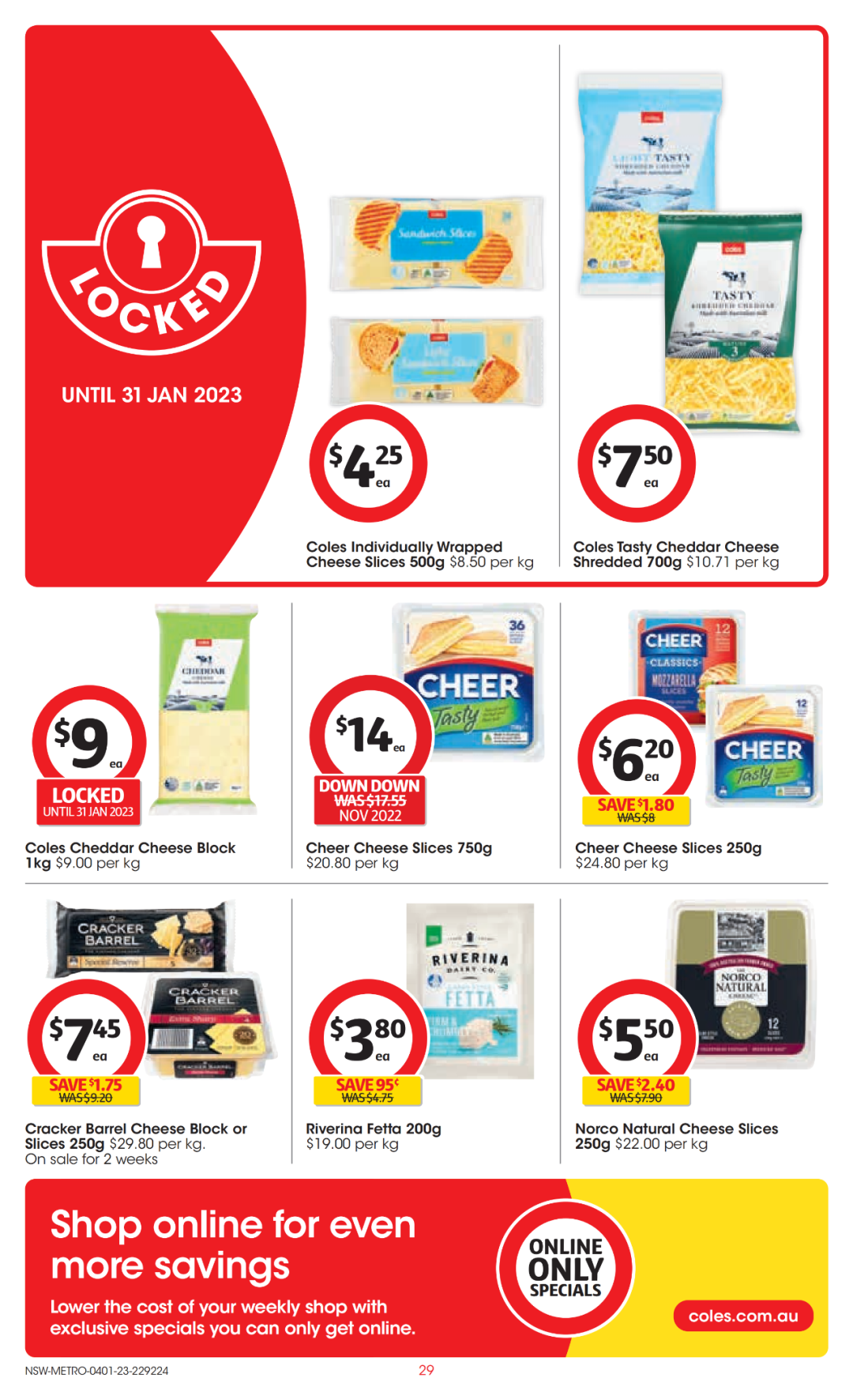 Coles 1月4日-1月10日折扣，洗碗精、蛋白粉半价（组图） - 29