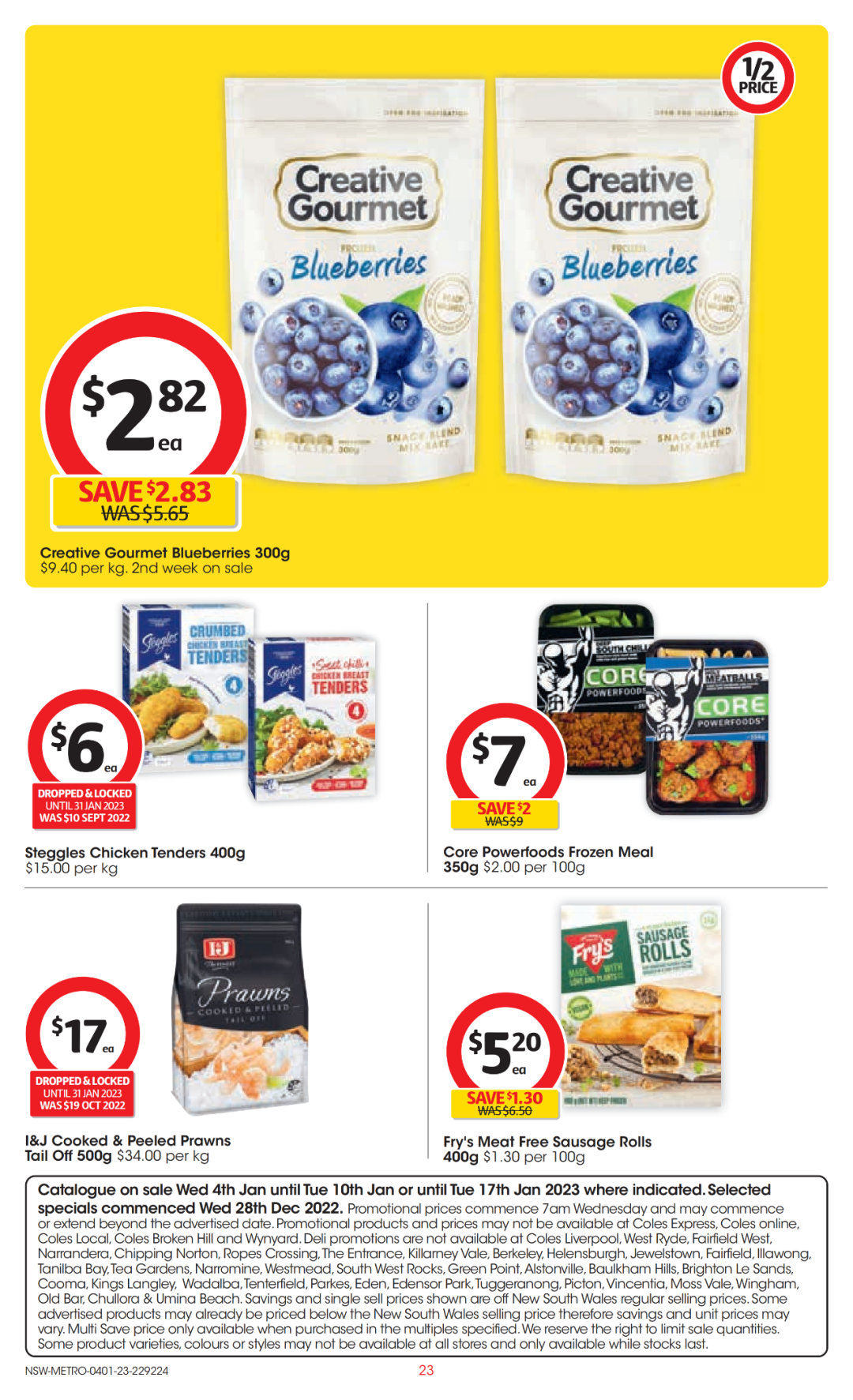Coles 1月4日-1月10日折扣，洗碗精、蛋白粉半价（组图） - 23
