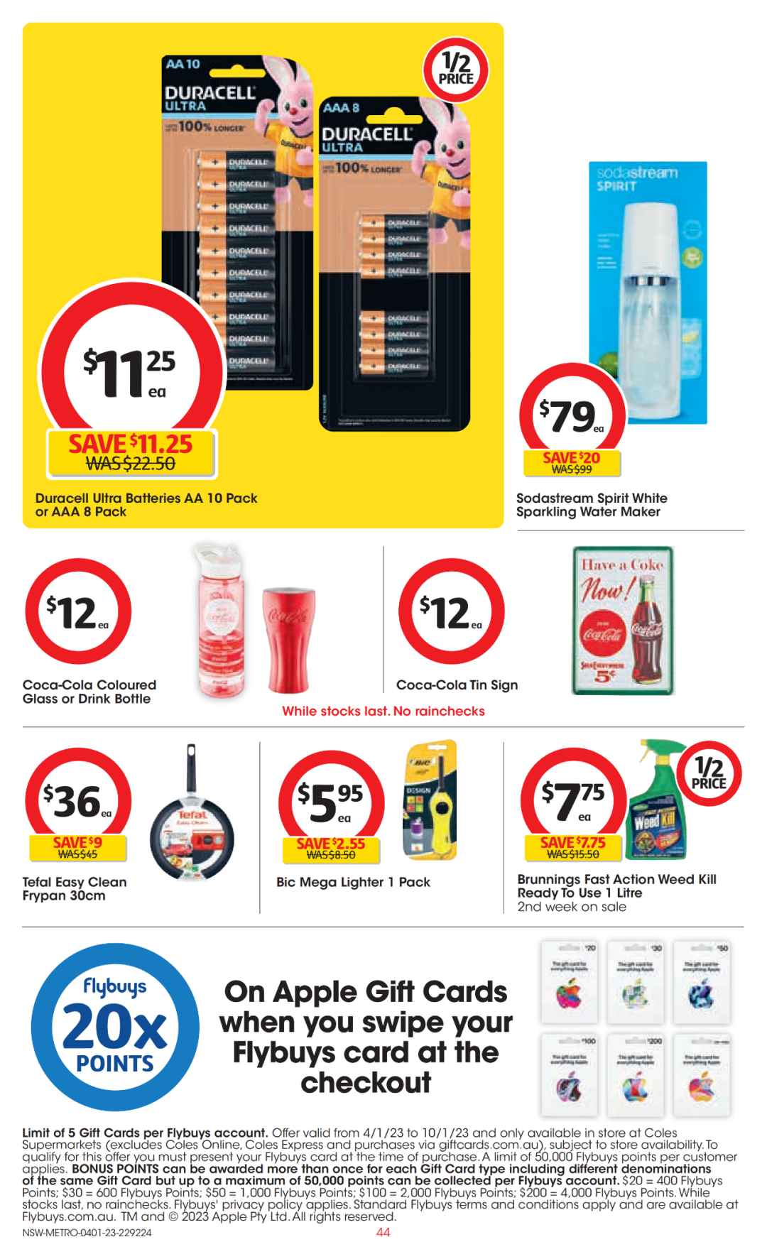 Coles 1月4日-1月10日折扣，洗碗精、蛋白粉半价（组图） - 44