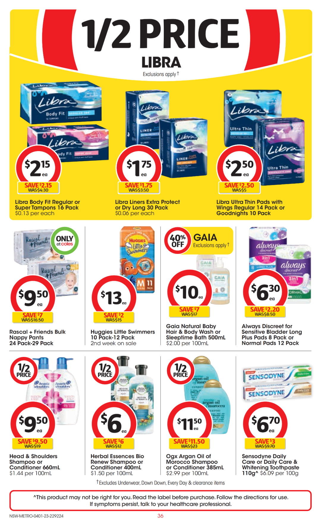 Coles 1月4日-1月10日折扣，洗碗精、蛋白粉半价（组图） - 36