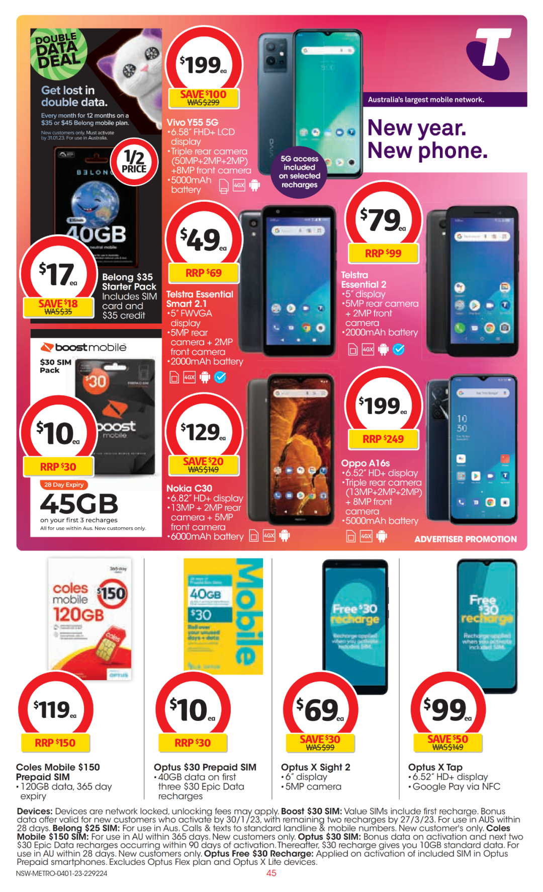 Coles 1月4日-1月10日折扣，洗碗精、蛋白粉半价（组图） - 45