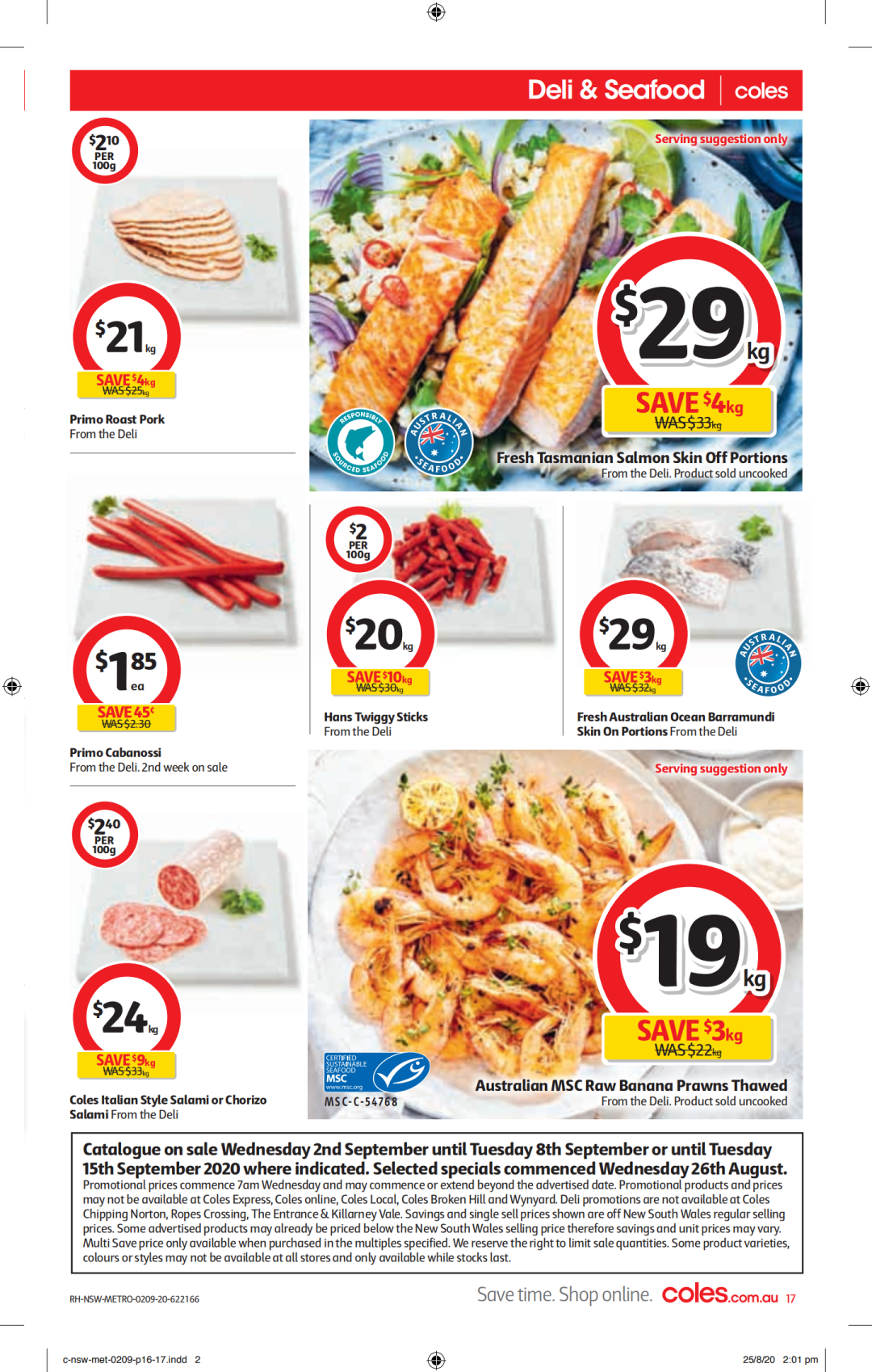 Coles 、Woolies折扣！就在9月2日-9月8日，猪肉煎饺、油、甜点半价（组图） - 23