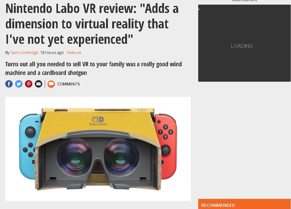大大廠妙聞|從labo VR的VB彩蛋，看任天堂的VR之路 遊戲 第2張