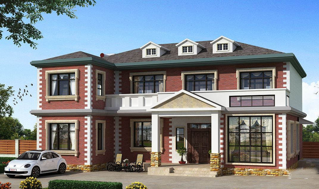 5款轻钢别墅华丽得游刃有余，建栋在院子里细听和风，享受生活的