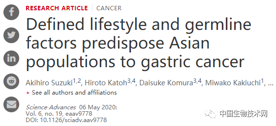 东亚人：饮酒+基因突变=更高的胃癌风险