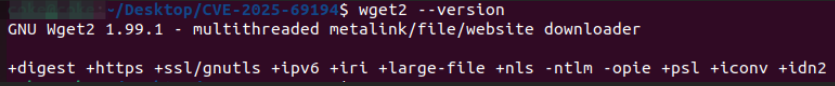 【复现】GNU Wget2 目录穿越漏洞（CVE-2025-69194） - 信息安全知识库