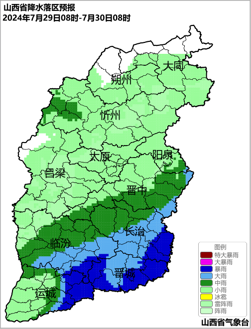 2024年07月26日 长治天气