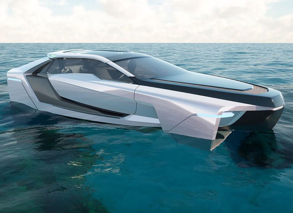 跑車式未來電動水翼飛船——Future-E的圖2