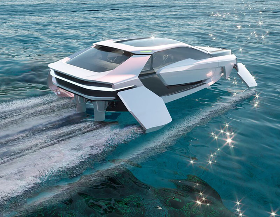 跑車式未來電動水翼飛船——Future-E的圖3